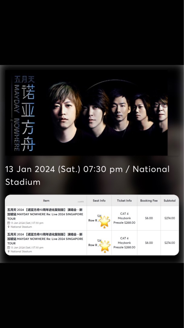 May Day Concert, Tickets & Vouchers, Event Tickets on Carousell