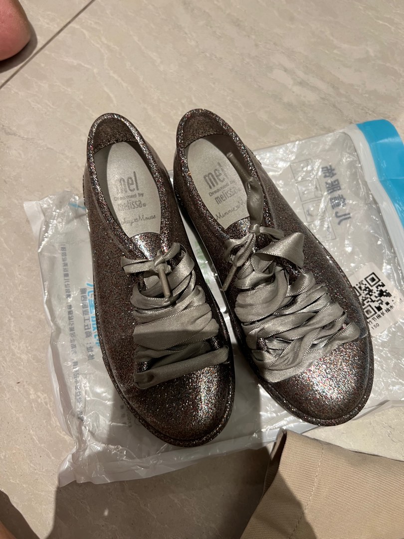 Grey discount melissa shoes
