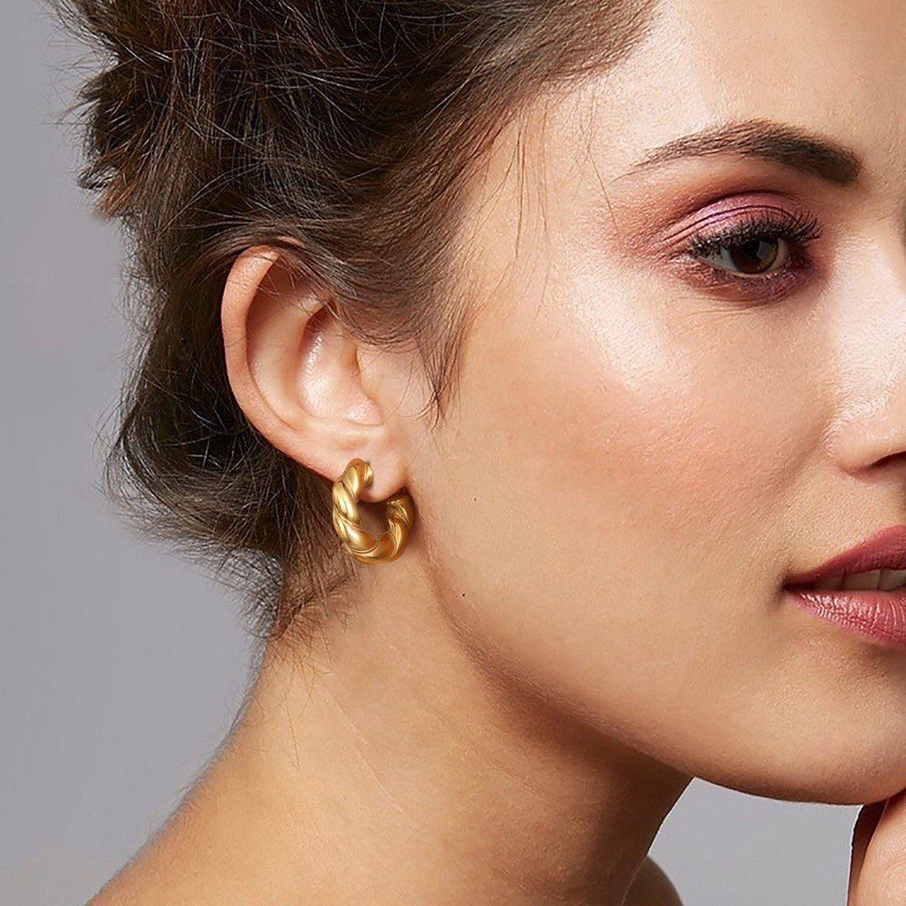 Mercer Gold Twist Earrings Women s Fashion Jewelry Organisers
