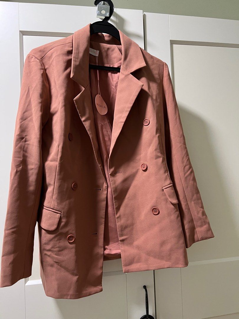 Mauve blazer top