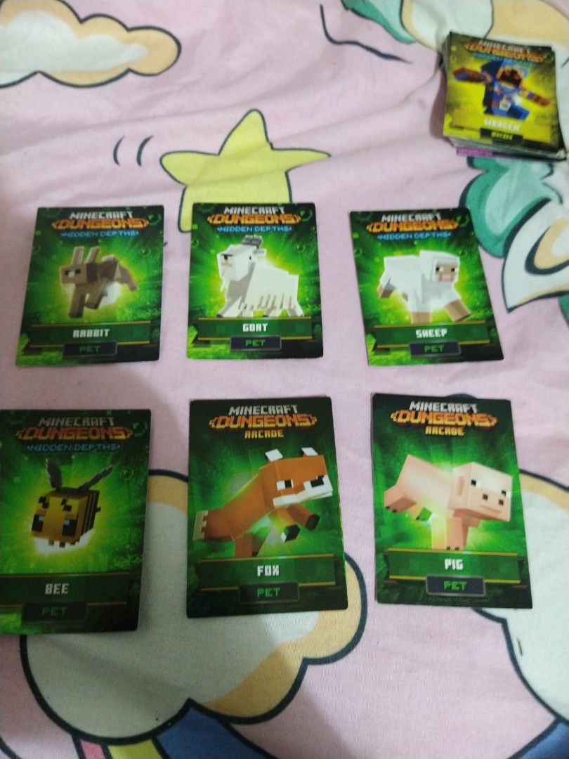 Minecraft cards Hobbies Toys Toys Games on Carousell