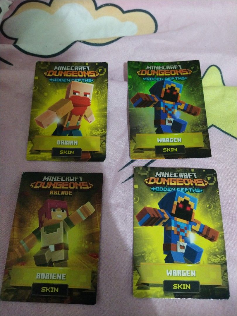 Minecraft cards Hobbies Toys Toys Games on Carousell
