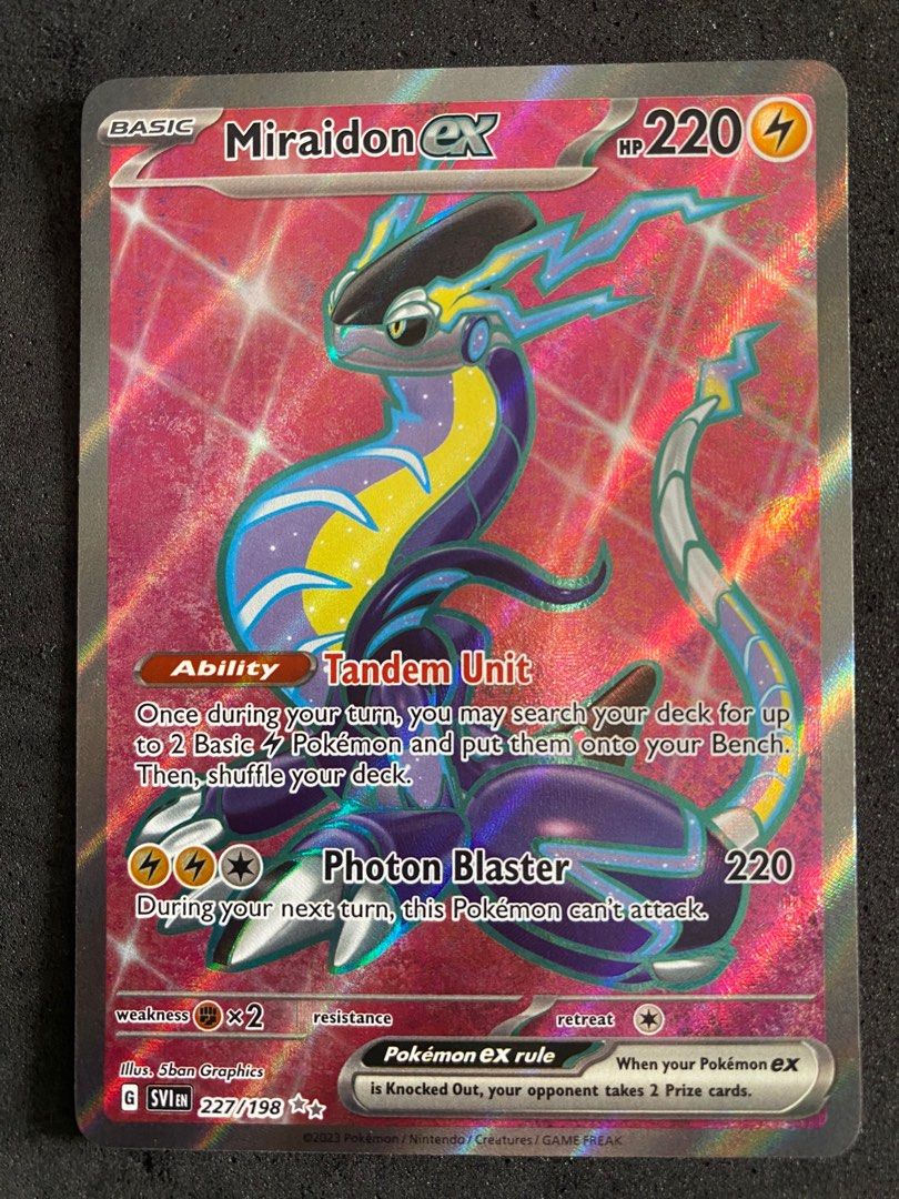 Pokemon Card Miraidon EX Scarlet&Violet 227/198