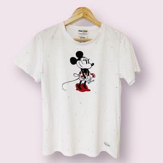 🔥Miu Miu x Disney Mickey Mouse White T-Shirt