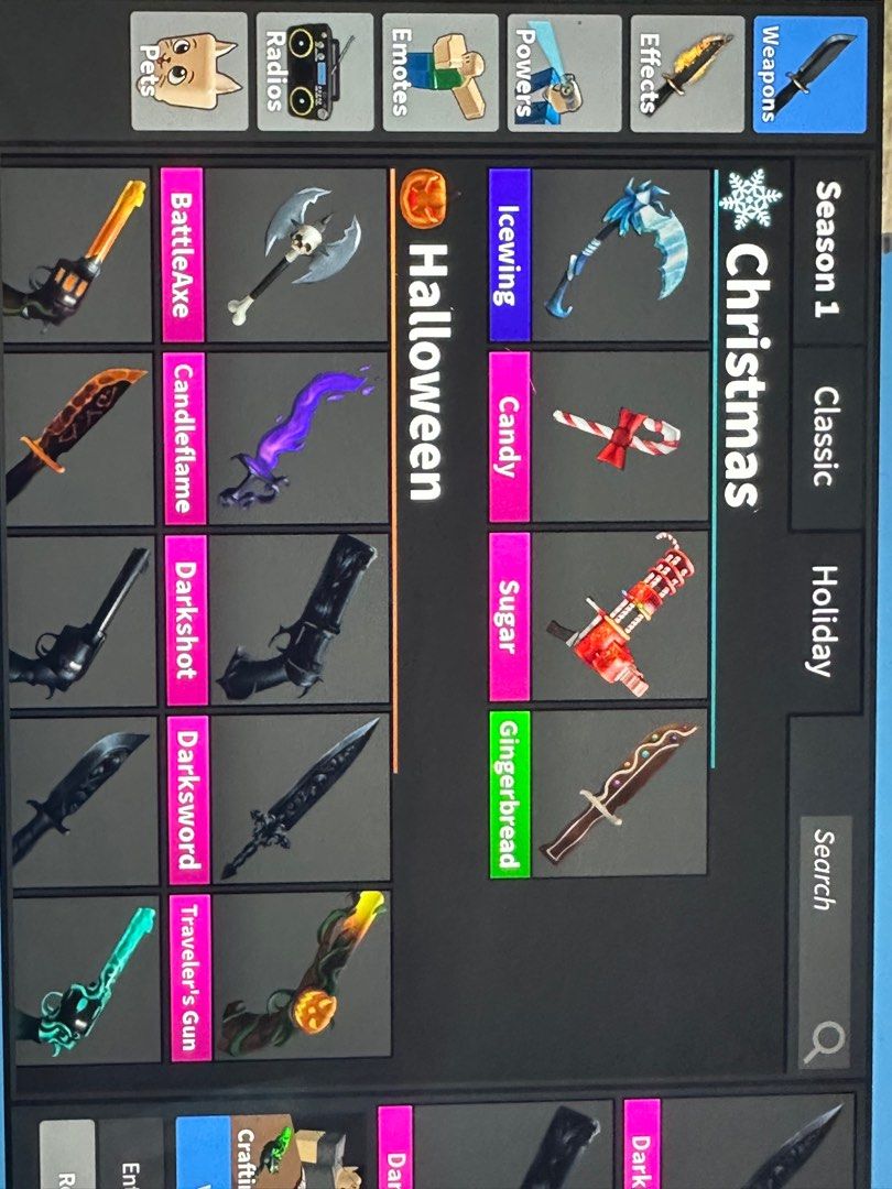 mm2 weapon for sale !!!, Video Gaming, Video Games, Others on