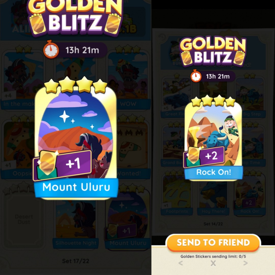 monopoly go golden blitz event Rock On! & Mount Uluru, Video Gaming