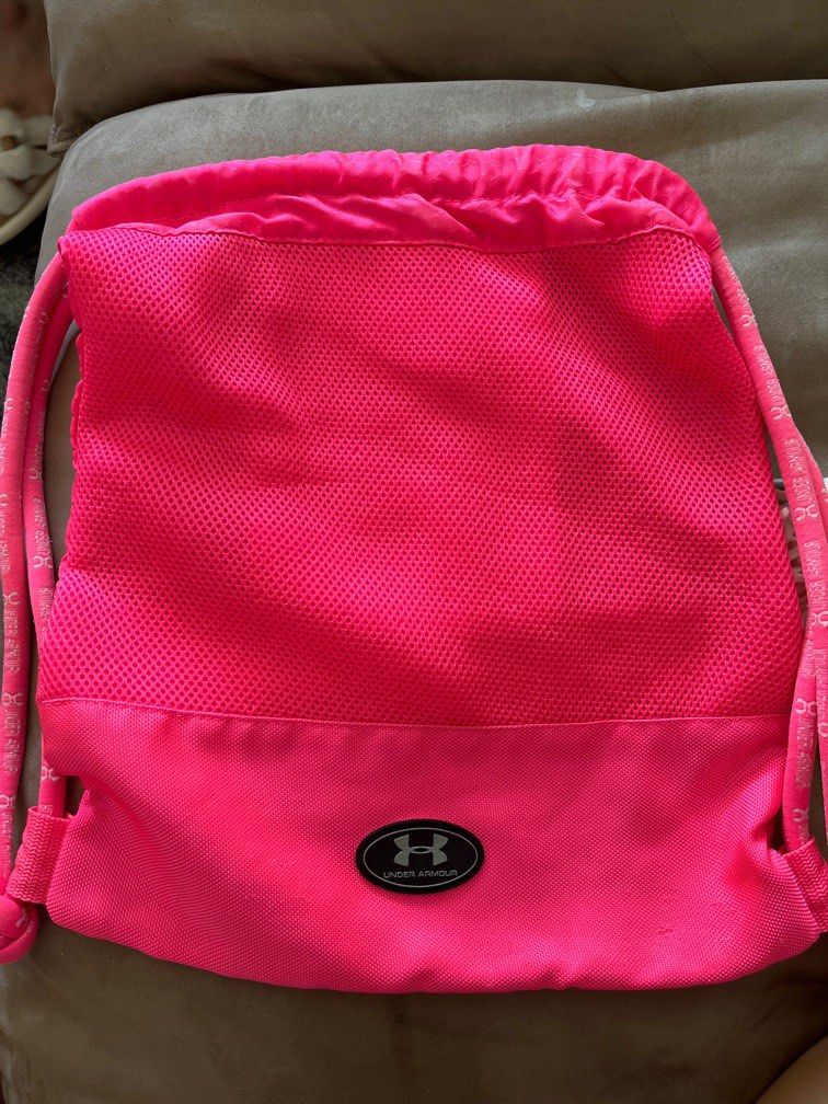 Neon pink online under armour backpack