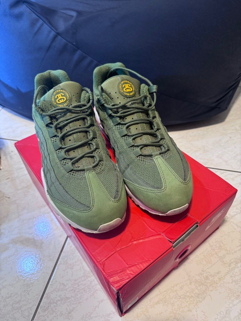 Stussy air max 95 green on sale
