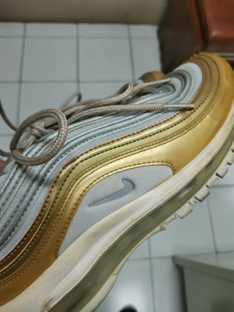 Nike Air Max 97 Vast Grey Metallic Gold women Women s Fashion