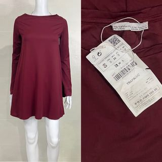 NWT Zara Trf Maroon Dress
