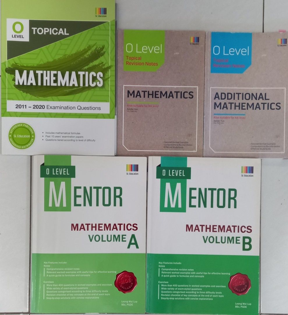 Level 0 Veblen Math O level Mathematics: MENTOR, TYS, Rev Notes, Hobbies & Toys, Books ...