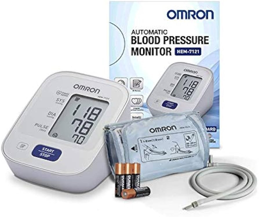 Omron HEM-7121J Standard Upper-Arm Blood Pressure Monitor 3 Years Warranty