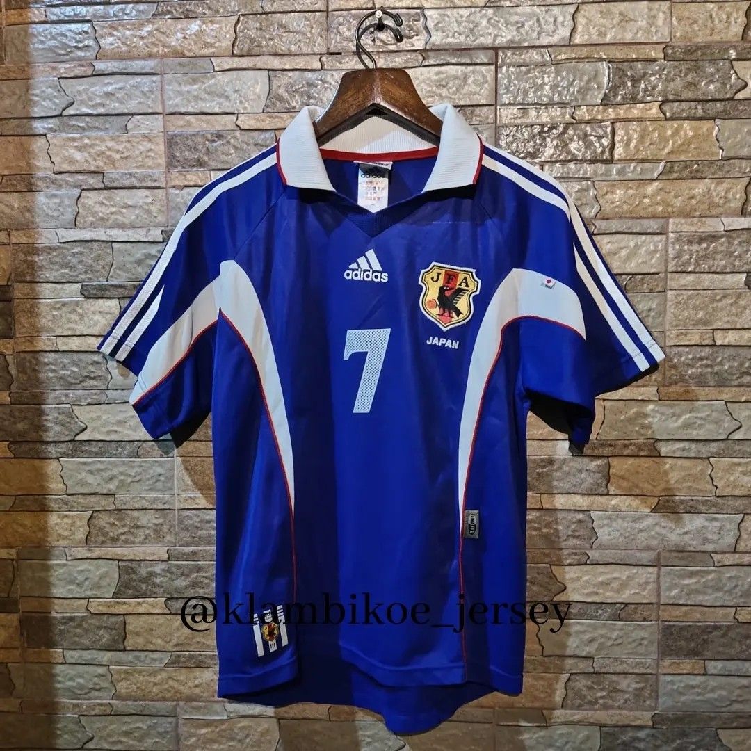 Original Jersey Japan Home 1999, Fesyen Pria, Pakaian , Atasan di Carousell