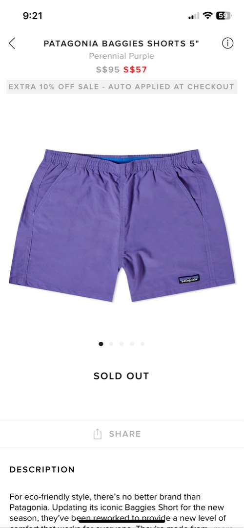 Purple patagonia shorts shop