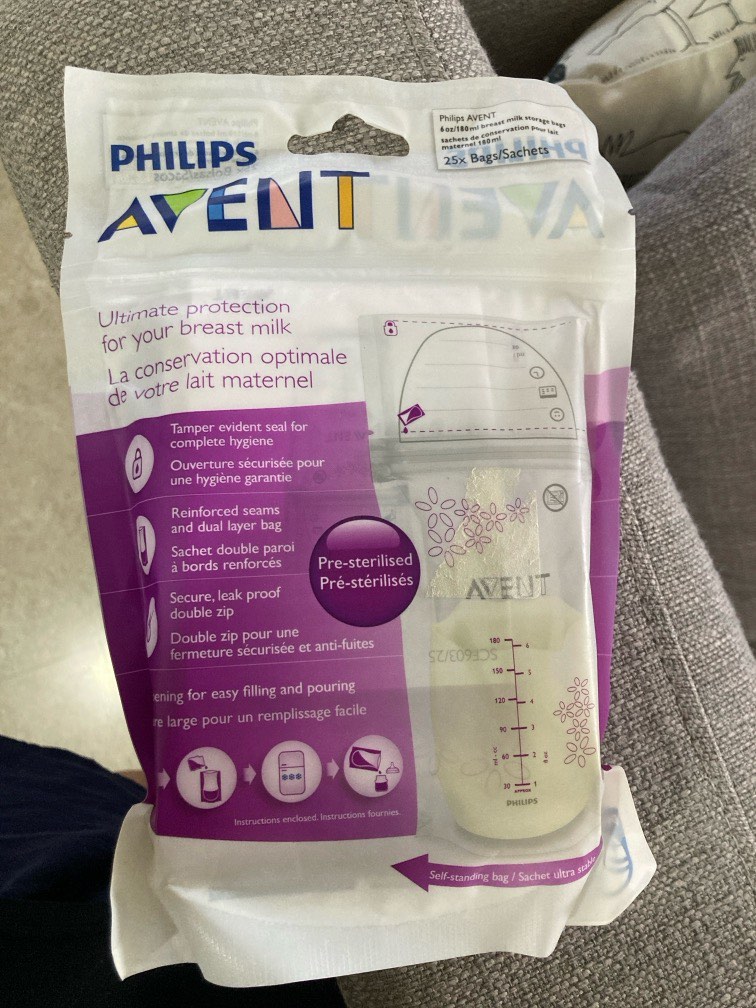 Avent storage bags clearance