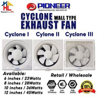 Pioneer Cyclone Exhaust Fan (Wall Type)