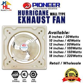 Pioneer Hurricane Exhaust Fan (Wall Type)