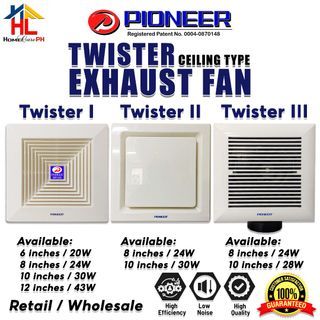 Pioneer Twister Exhaust Fan (Ceiling Type)