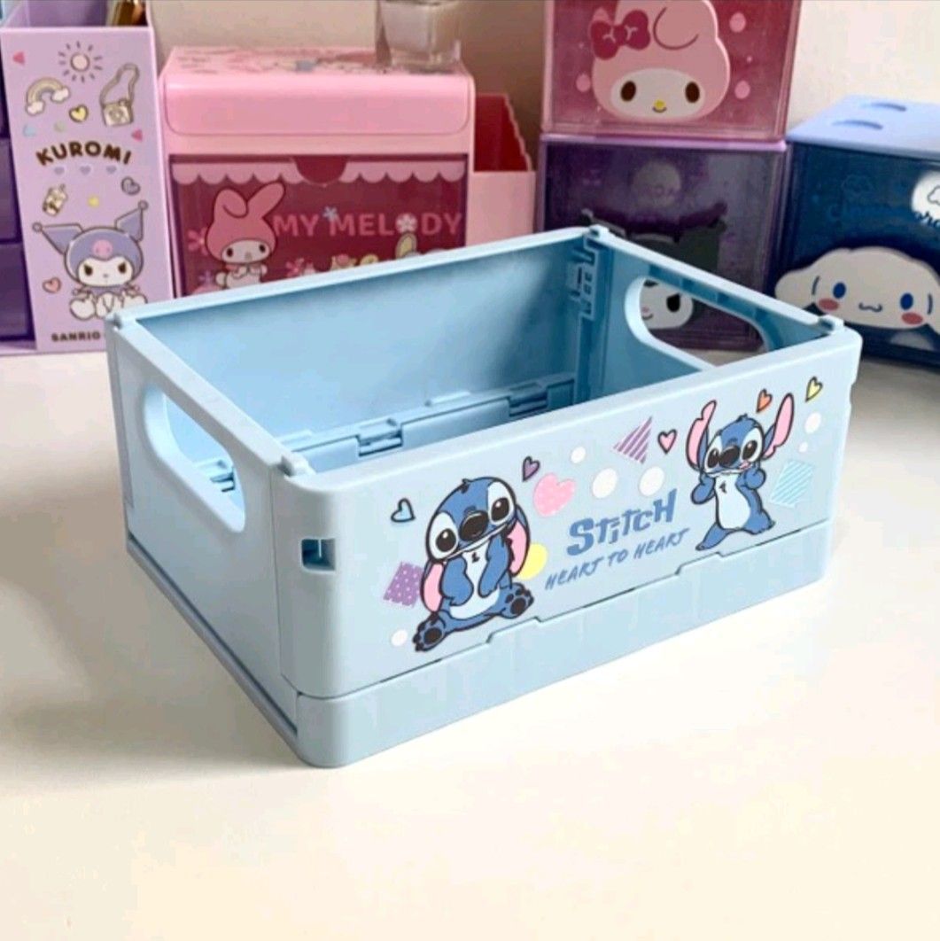 Rak stitch storage box stitch blue, Perabotan Rumah di Carousell