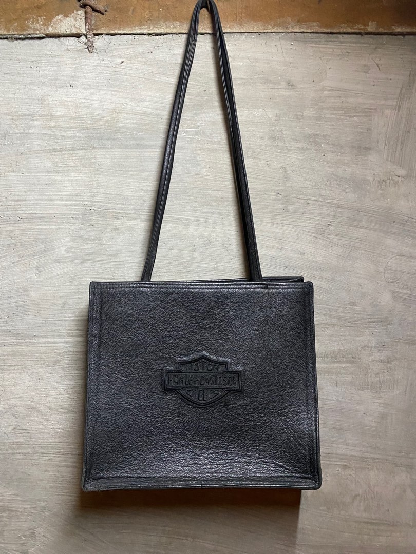 RARE Vintage Harley Davidson Structured tote bag Women s Fashion Bags Wallets Tote Bags on Carousell