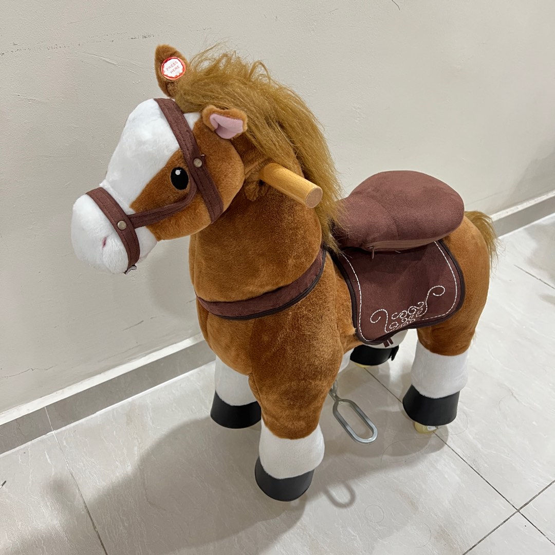 Ride on Pony Lifelike Galloping Horse Babies Kids Infant