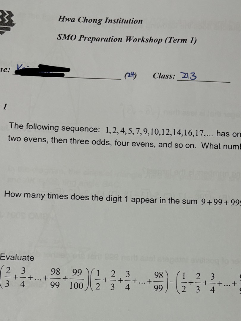 RI/HwaChong S1/S2 work sheet test papers, Hobbies & Toys, Books ...