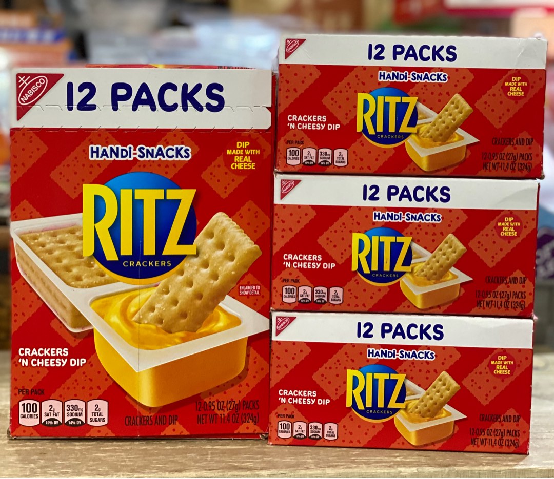 Ritz Cheese Dip Snack 12pk/ box, 嘢食 & 嘢飲, 包裝食物&即食食物 Carousell