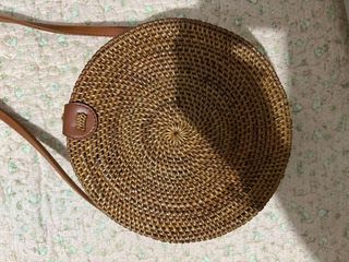 Round Rattan Bag