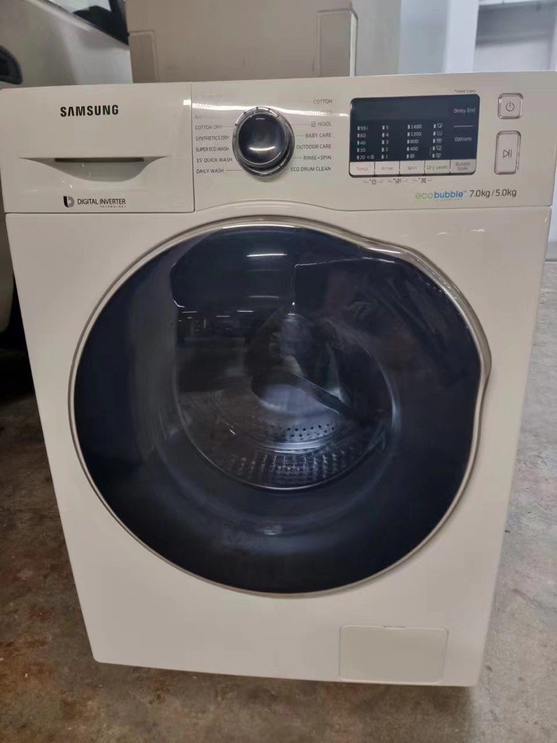 Samsung 7kg washer & 5kg dryer wd70j5410aw store