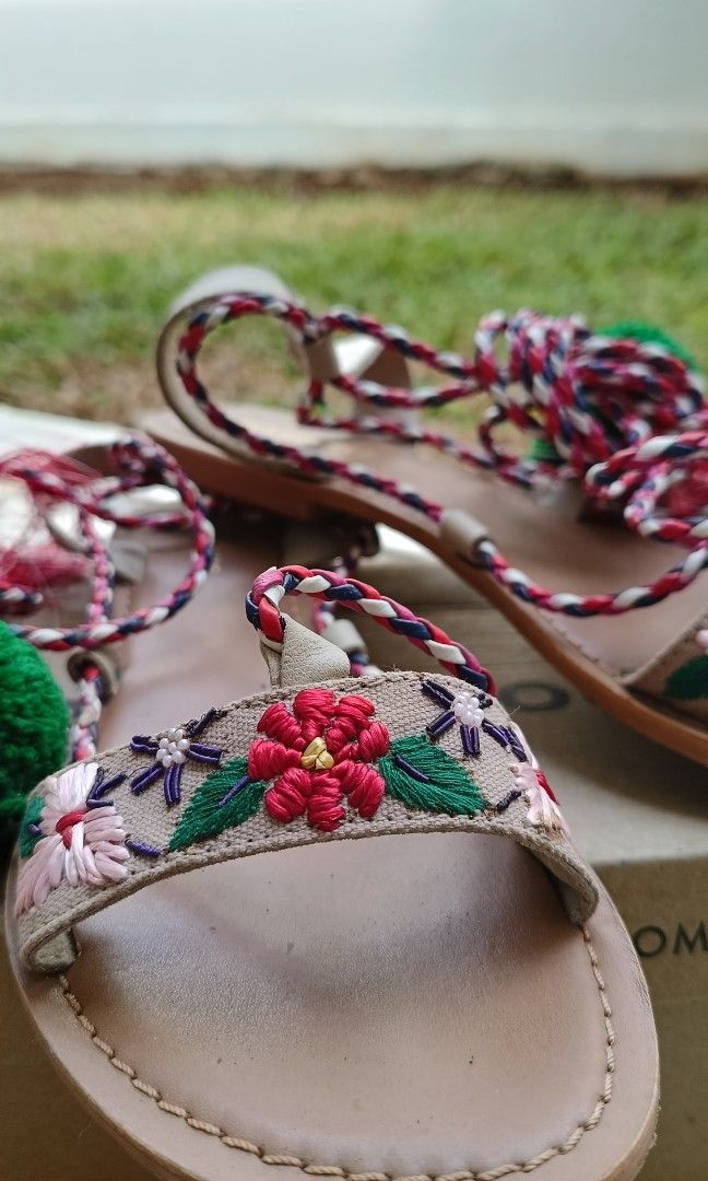 Sandal tali flat top