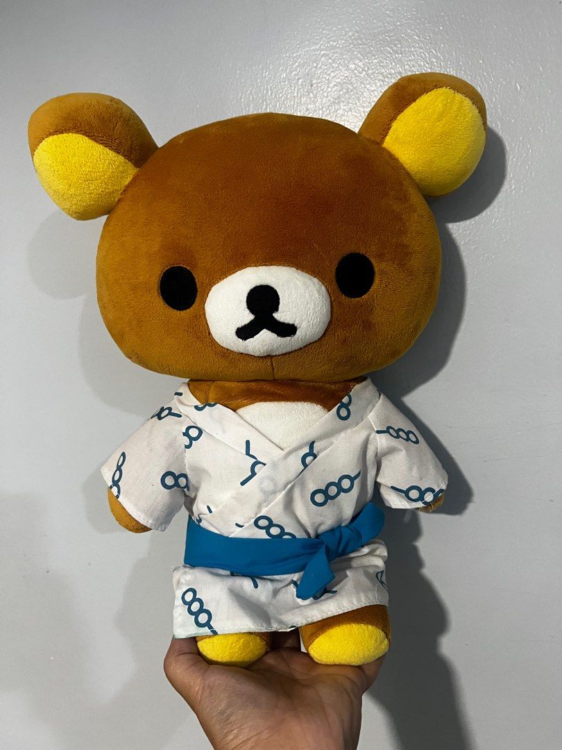Sanx Rilakkuma Japanese Bear Plush Yukata 16” XL Big Jumbo Large Outfit