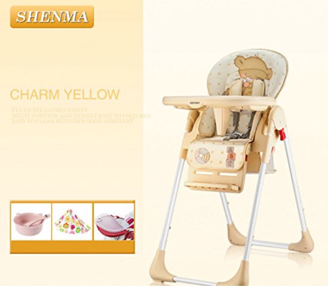 SHENMA 4 in 1 Adjustable High Chair Babies Kids Nursing