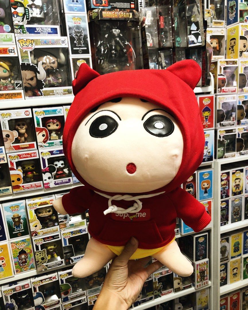 Shin Chan Crayon Supreme Hoodie Plush Toy