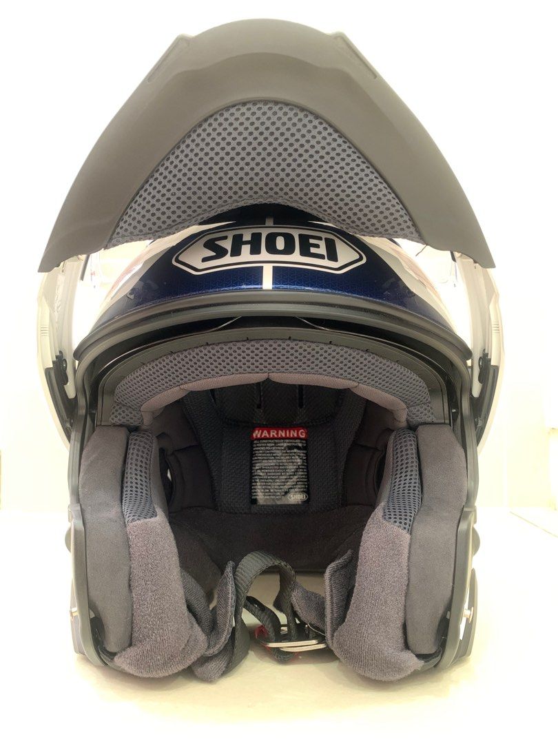 SHOEI (Neotec 2 Respect) Colour Bkue / Ref (Size Medium, Motorcycles ...