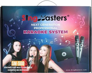 SingMasters English Karaoke Jukebox, over 13000 Songs, Dual wireless Microphones, YouTube Compatible,HDMI,Song recording, KTV Machine Player
