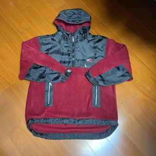 (Size L) Tommy Hilfiger 半拉鍊刷毛保暖連帽外套 （F櫃中）