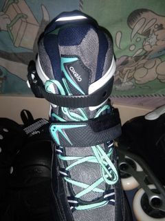 Decathlon Inline Skates with protective gear