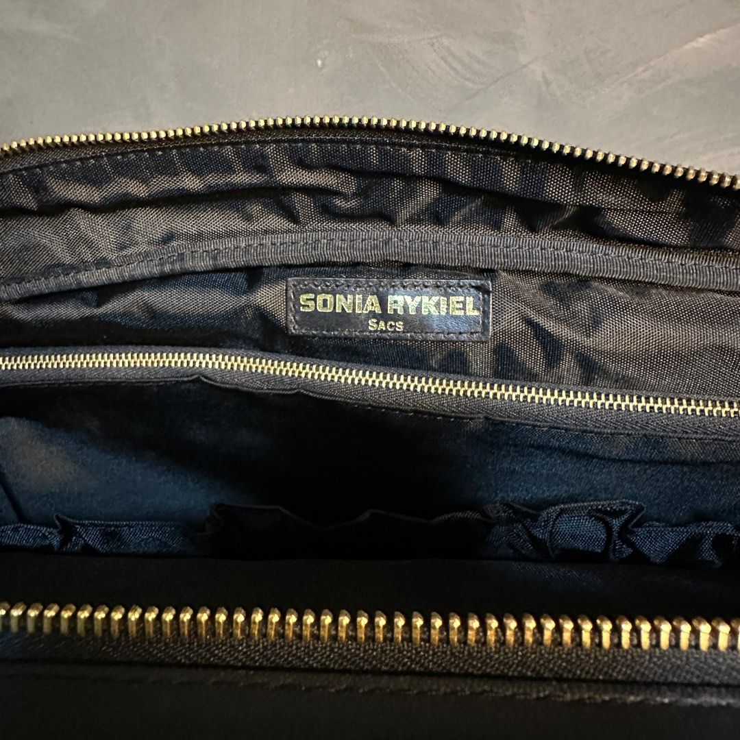 Sac Bandoulière En Cuir Sonia Rykiel En Cuir Noir 44302190