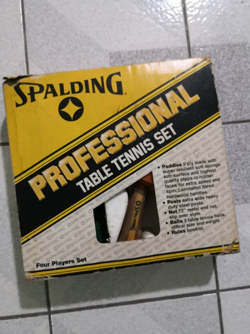 Spalding Professional Table Tennis Set, Sports Equipment, Sports ...