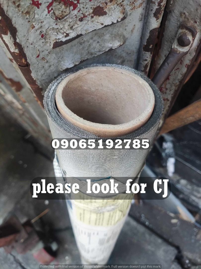 Stainless woven wire mesh (Category: Construction Tools & Equipment) located in Makati City. Submitted by claire_joy (Listing ID 1268148058, Image 2). Description: CONTACT DETAILS: 📌0-9-0-6-5-1-9-2-7-8-5 please look for CJ. 🧭LOCATION: 📍Manila Mayhaligue St. Abad Santos Manila 📍Cavite Centennial Rd Kawit Cavite note: price may change without prior notice..