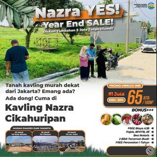 Tanah Kavling Strategis Discount Sampai Rp 25 Juta