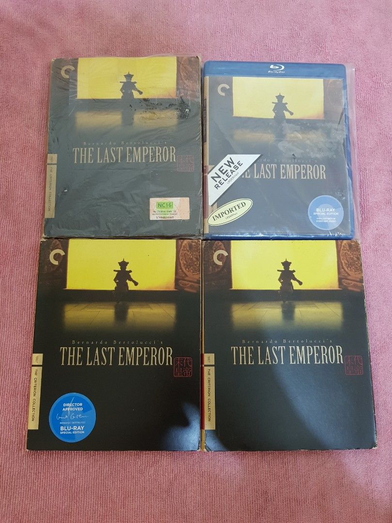 The Last Emperor 1987 First Press Criterion Digibook Blu Ray Oscar