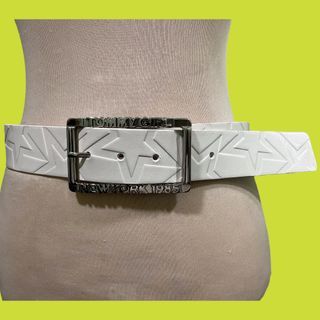 Tommy Girl New York 1985 White Leather Belt