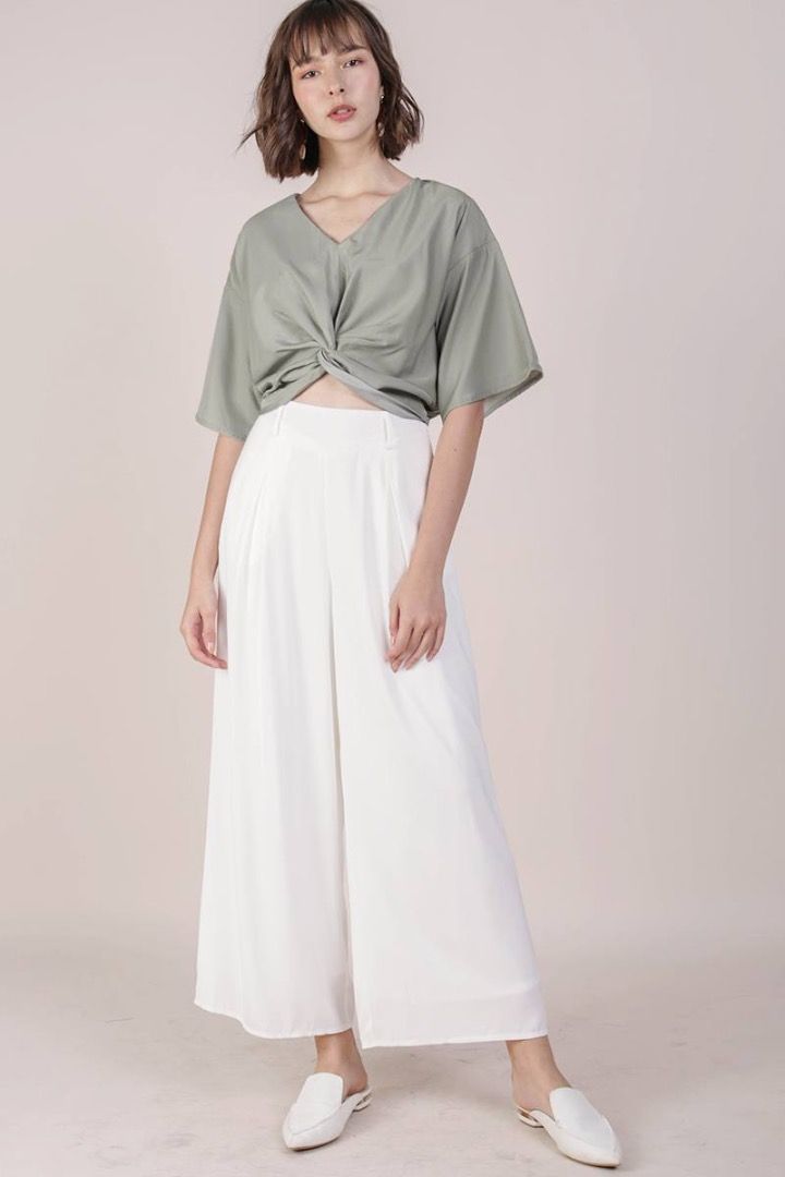 White pants new arrivals flowy