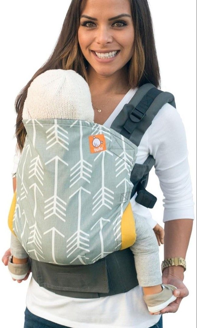 Tula Archer Standard Ergonomic Baby Carrier Grey Yellow Arrows