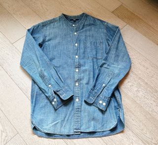Uniqlo 男裝 牛仔襯衫 /恤衫 /上衣 /top -S