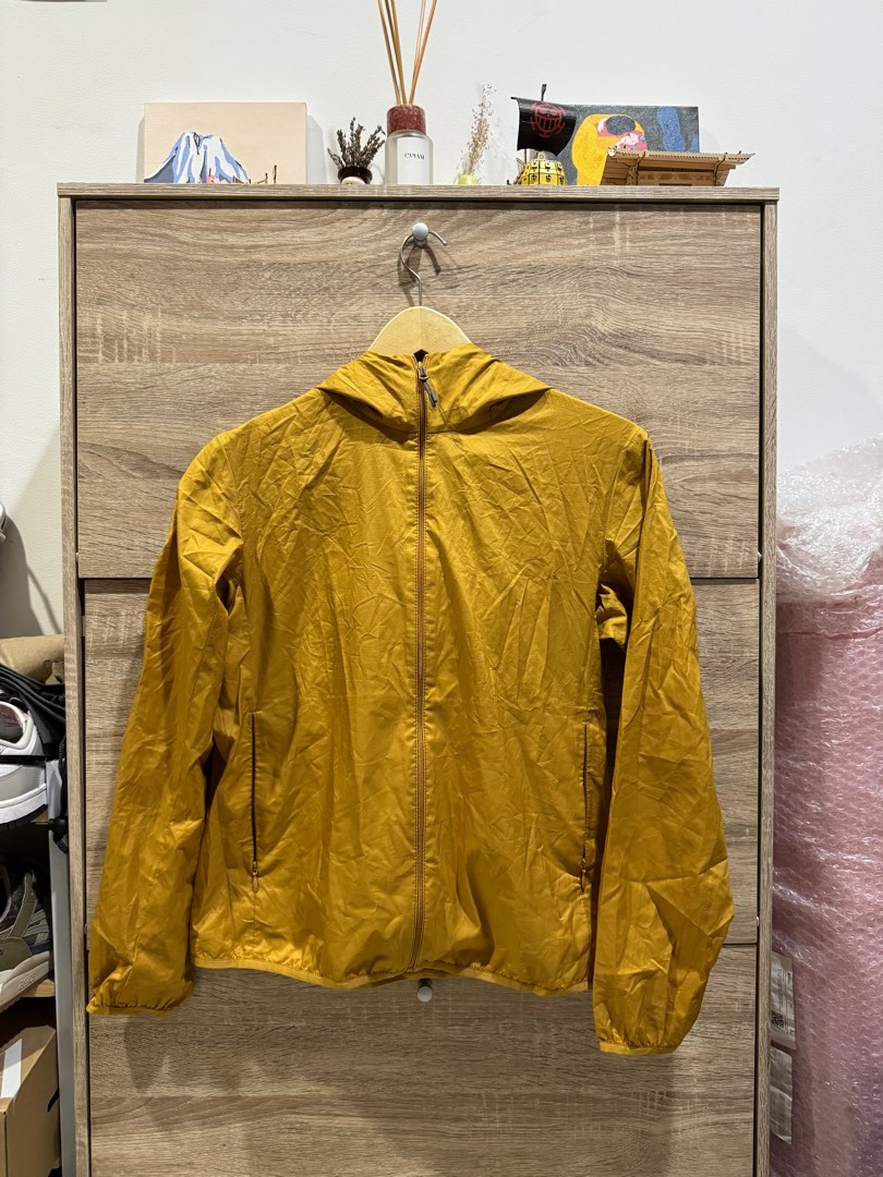 Uniqlo Parka Jacket Mustard, Fesyen Wanita, Pakaian Wanita, Baju Luaran
