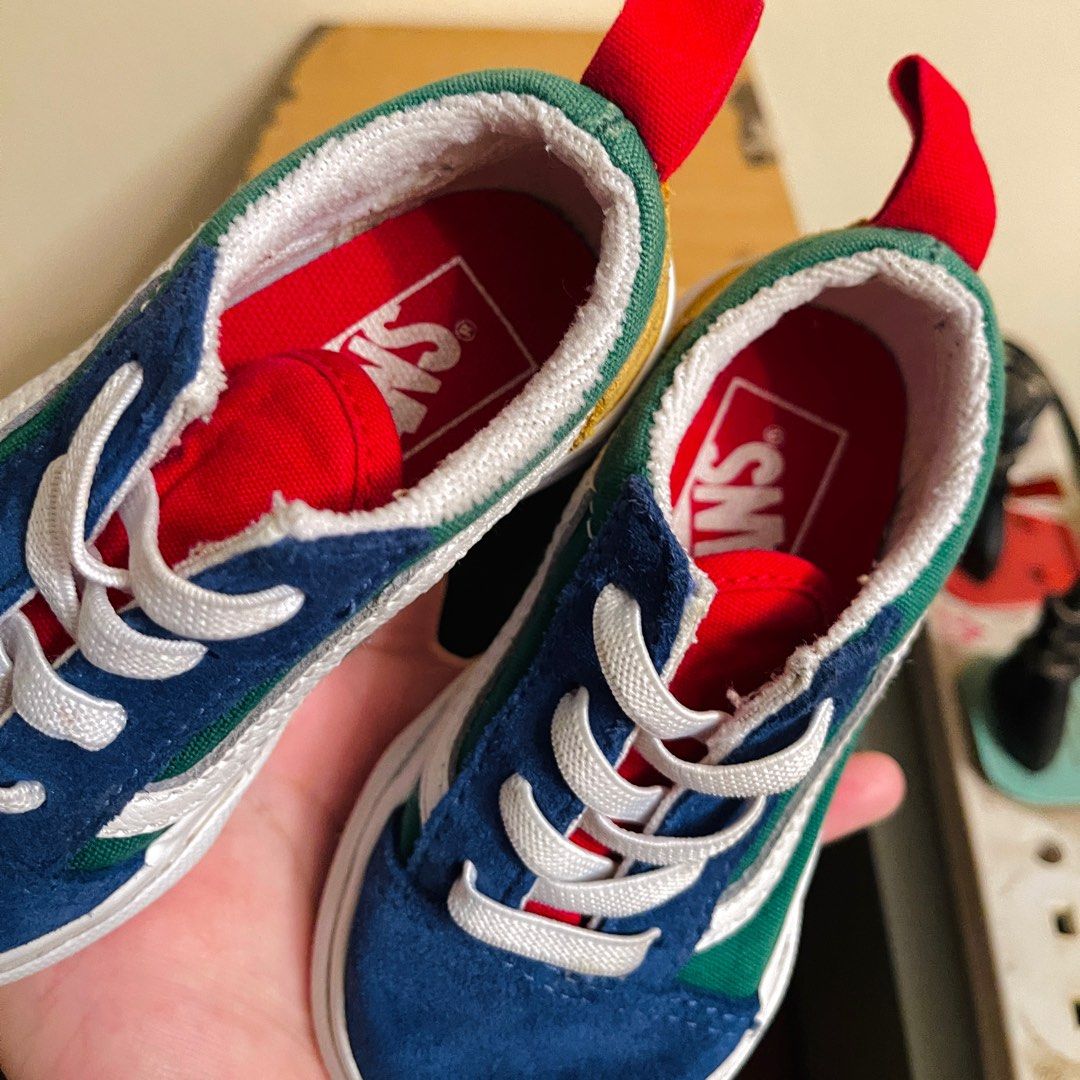 Color block slip on vans discount