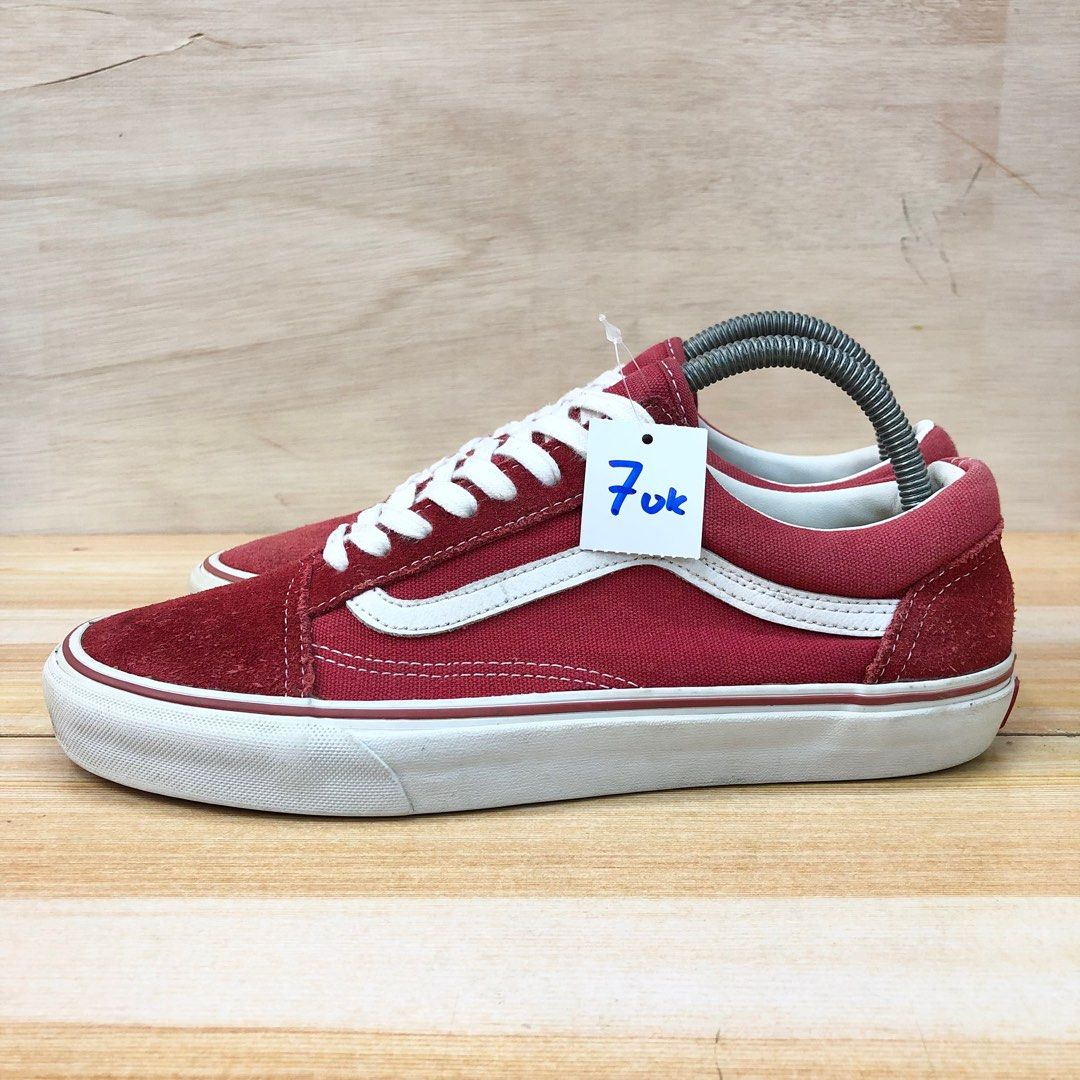 Vans old skool top merah maroon