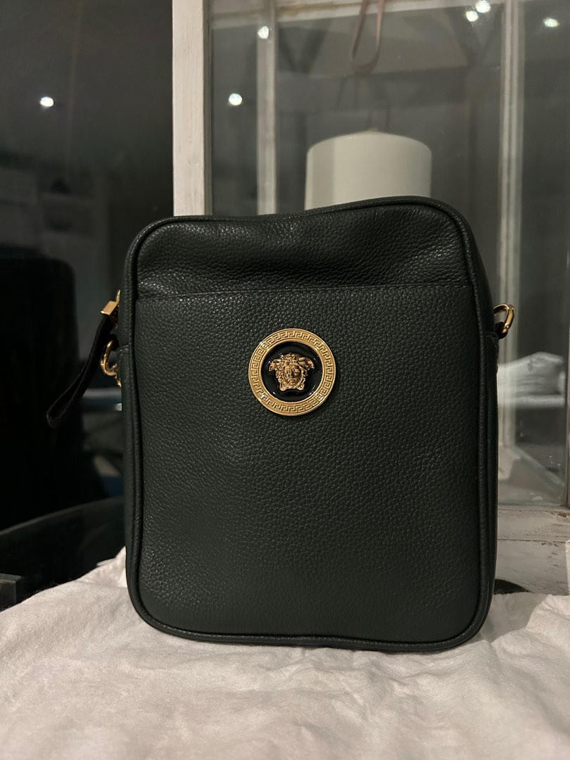 Versace messenger bag mens discount
